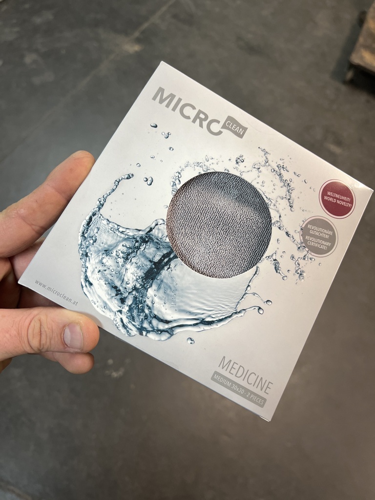 Microfasertuch Silber midi