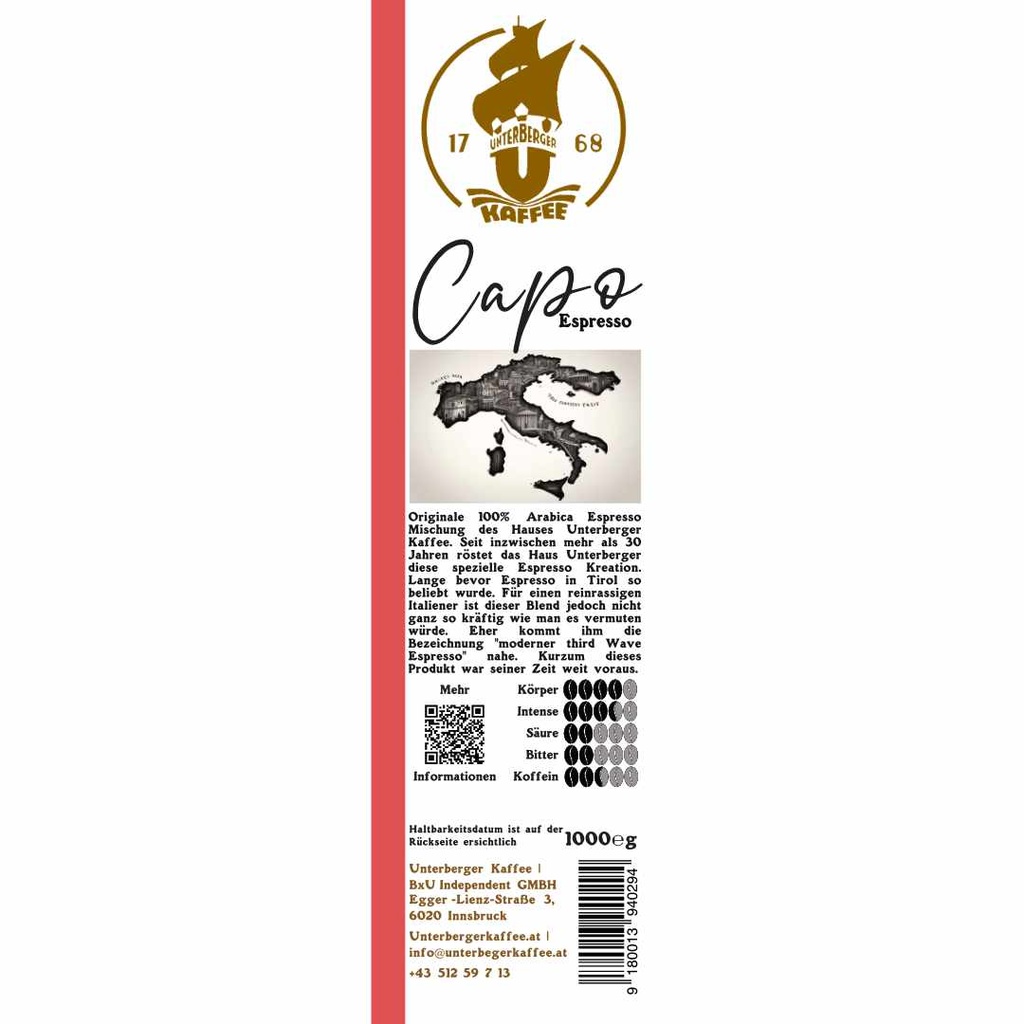 [225] UBK Il Capo 1000g (KM ganze Bohne)
