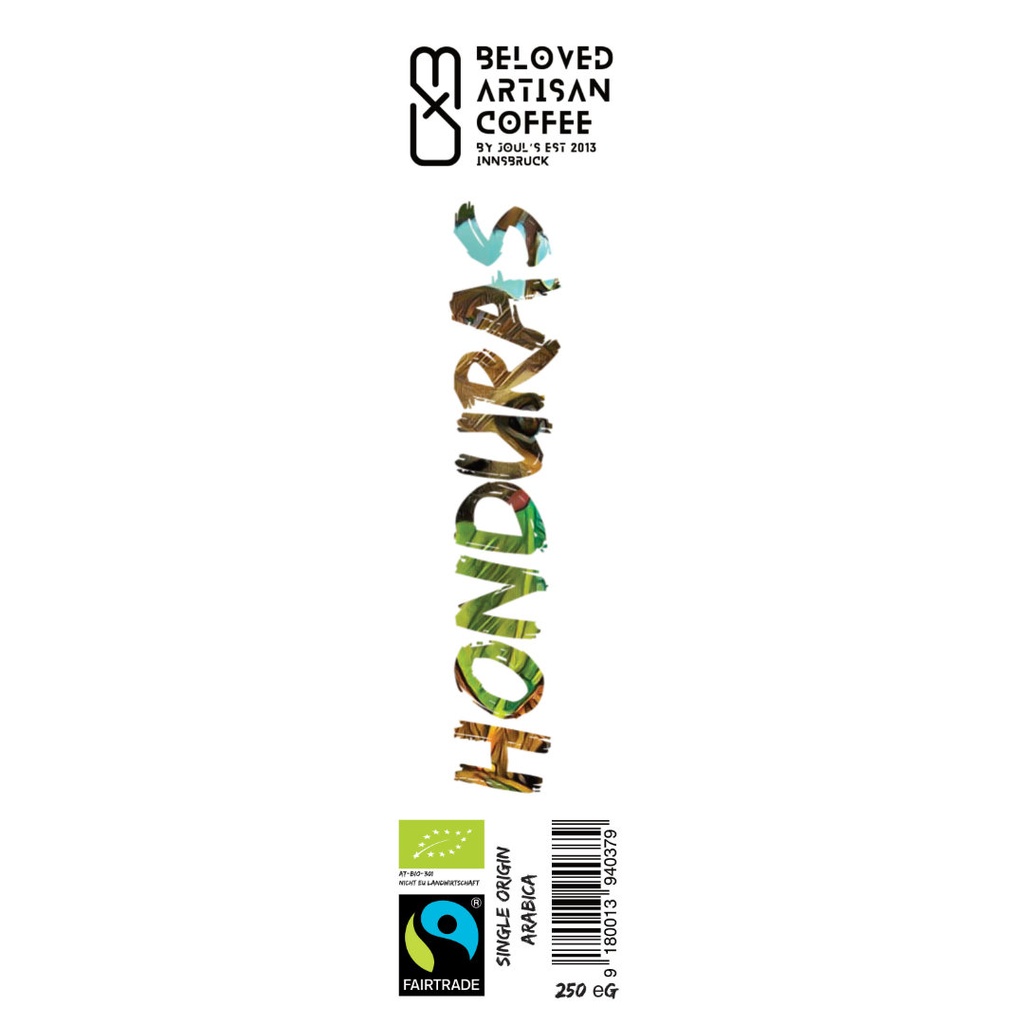 [306] BAC Honduras Single Origin 250g FLOID-48590 AT-BIO-301 (KM ganze Bohne)