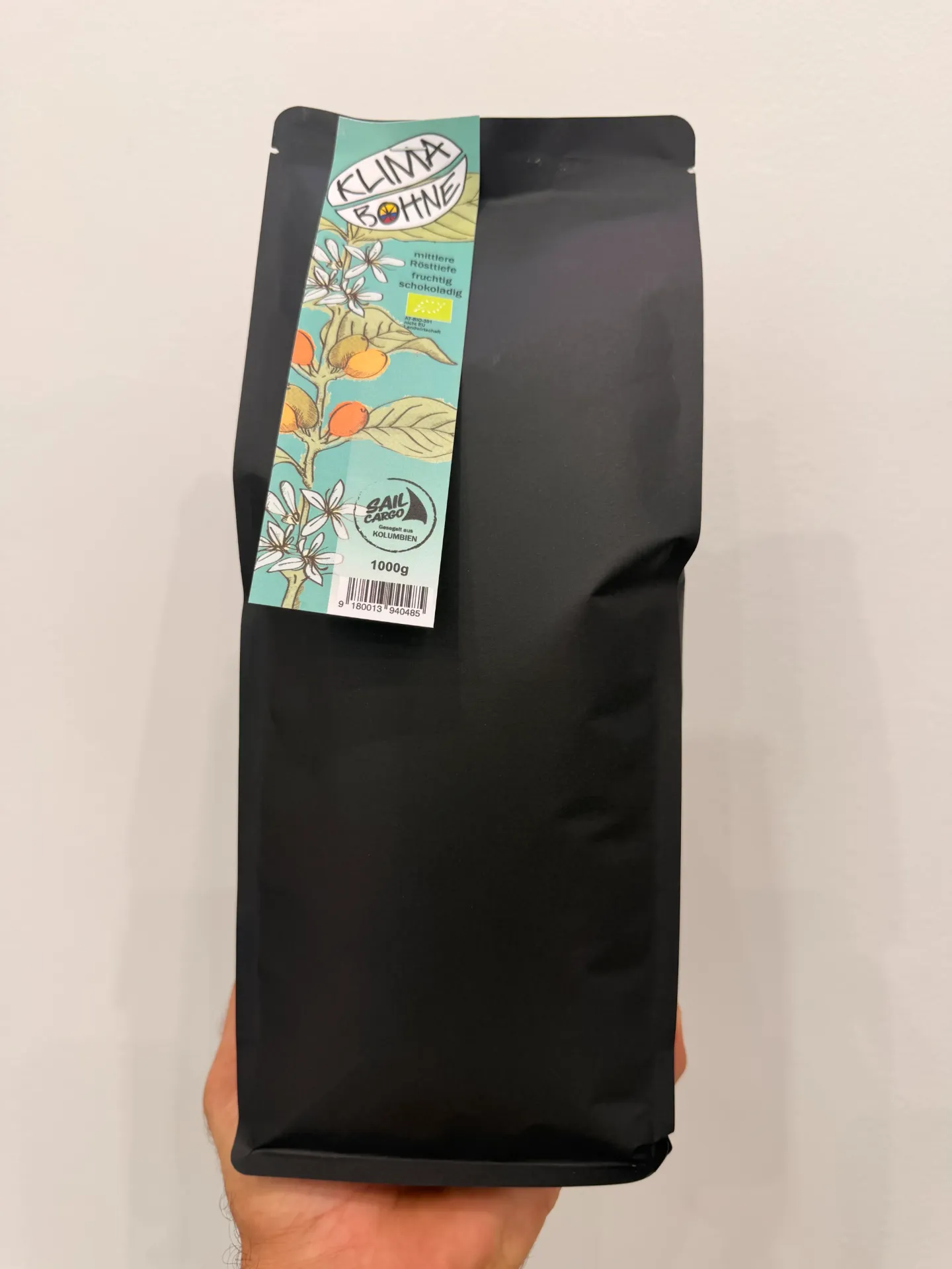 Klimabohne Colombia 1000g AT-BIO-301