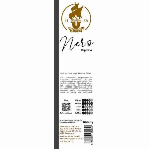 UBK Nero Espresso 1000g